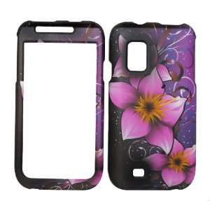  Purple Rave Flower Rubberized Snap on Hard Protective 