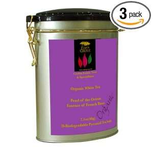 Eden Grove White Tea French Rose, 20 count, 2.1 Ounce Tins (Pack of 3 