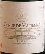 Conde de Valdemar Rioja Reserva 2001 