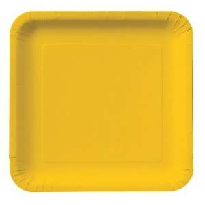 Lets Party By Creative Converting School Bus Yellow (Yellow) Square 