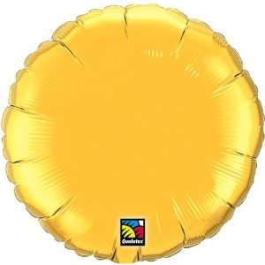  Round Metallic Gold 18 Plain Mylar Balloon Toys & Games