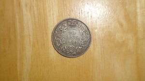 New Brunswick 1864 silver 20 Cents coin Very Fine nice  