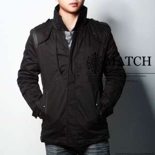   Mens good quality Stylish Casual Jacket/Coat Black Size M L XL #G334