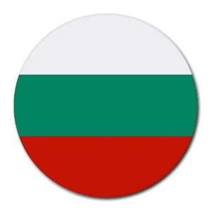 Bulgaria Flag Round Mouse Pad