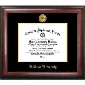 Oakland University Gold Embossed Diploma Frame  Sports 