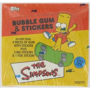  The Simpsons Trading Card Stickers Box 24 Packs Per Box 