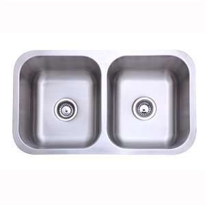   GKUD3118 Stainless steel Double Basin Sink, Satin