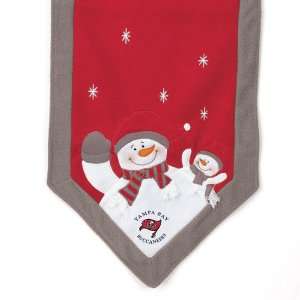  72 x 15 NFL Tampa Bay Buccaneers Snowman Christmas Table 
