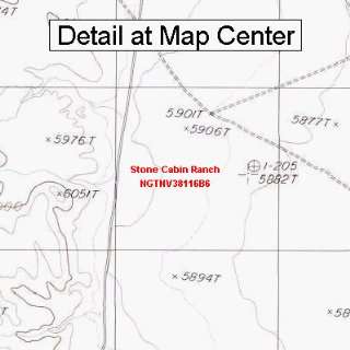  USGS Topographic Quadrangle Map   Stone Cabin Ranch 