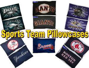 VARIOUS Sports Team 2 Standard Pillowcase MLB NFL  