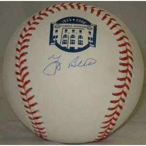 Yogi Berra Autographed Baseball   Yankee Stadium   Autographed 