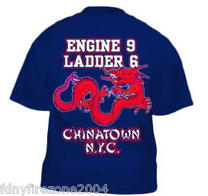 FDNY E9 L6 CHINATOWN FIREHOUSE TSHIRT  