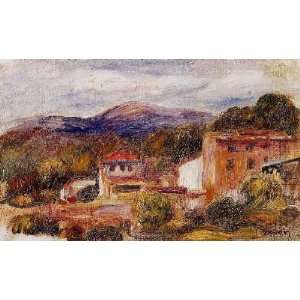   name House and Trees with Foothills, by Renoir PierreAuguste Home