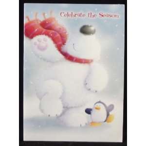  Dancing Winter Pals Holiday Christmas Cards, 18 Cards with 