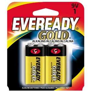  Eveready Gold A522 9V Alkaline Battery 2 per Package