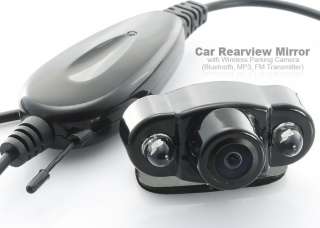   Mirror Wireless Parking Reverse Camera Monitor Bluetooth  FM  