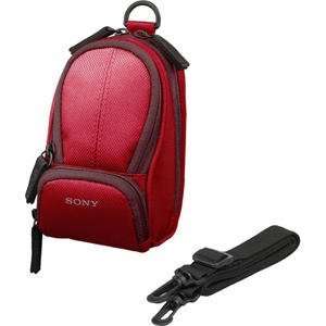  Sony LCS CSU/R Carrying Camera Case for CyberShot   Red 