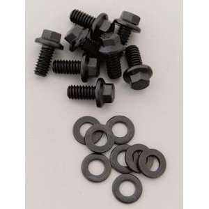  Hex Style Valve Cover Bolts, Chrome Moly Steel With Black Oxide 