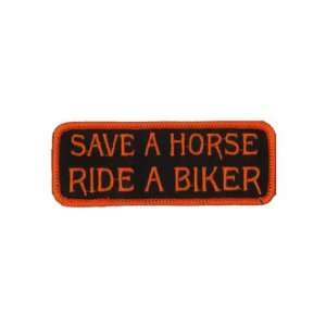  SAVE A HORSE RIDE A BIKER Quality Fun Biker Vest Patch 