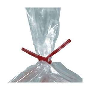  Box Partners PLT6R .18 in. x 6 in. Red Plastic Poly Bag 