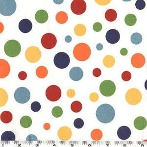   Cotton Lolli Dot White Fabric By The Yard Arts, Crafts & Sewing
