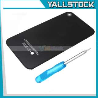 Black Back Cover Housing Assembly Glass For iPhone 4G  