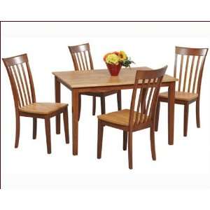   Only Dining Set Farmhouse in Fruitwood WO DF23648Fs Furniture & Decor