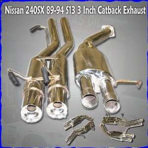  Nissan 240SX 89 94 S13 3 Inch Catback Exhaust Automotive