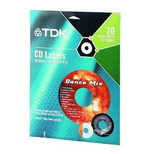  TDK CDL 20WG Matte DVD/CD Label Electronics