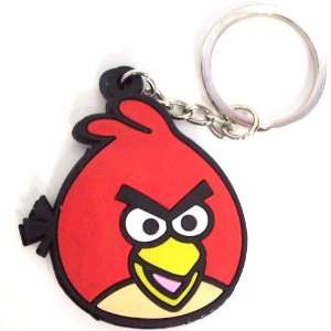  ANGRY BIRDS RUBBER KEY CHAIN  RED BIRD Toys & Games