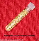24k Gold Leaf Flake Bullion SINGLE Vial, & Velour Gift Bag ***Free 