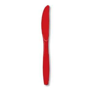 Classic Red Plastic Knives   288 Count 