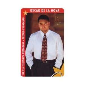 Collectible Phone Card $10. Oscar De La Hoya   Boxing   White Shirt 