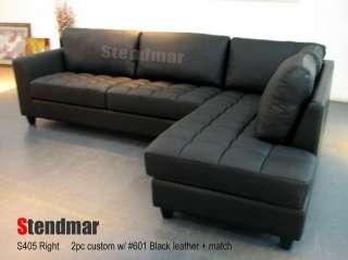 4PC CLASSIC DESIGN LEATHER SECTIONAL SOFA CHAISE S405C  