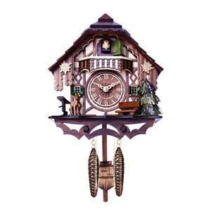  River city clocks musical cuckoo clock cottage with deer 
