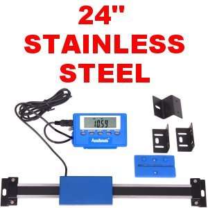 24 STAINLESS STEEL DIGITAL REMOTE READOUT DRO QUILL TABLE SCALE for 