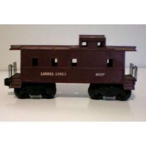 VINTAGE Lionel 6017 Train Brown Caboose 7 Long Metal Frame & Wheels 