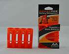 PowerPax SlimLine Battery Caddies   Orange AA
