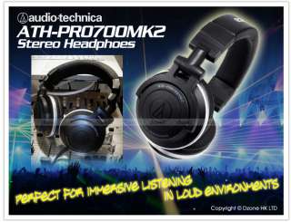 Audio Technica ATH PRO700MK2 Pro700 MK2 DJ Headphones  