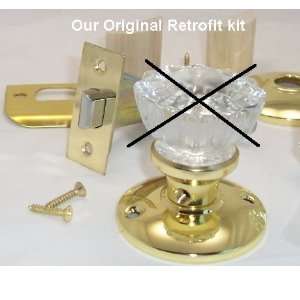 Retrofit Kit to INSTALL YOUR ANTIQUE KNOBS in Any Door  