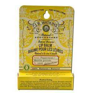 J. R. Watkins Natural Beeswax Lip Balm Peppermint    0.14 