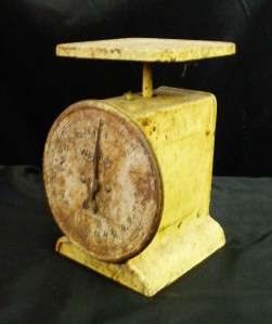   Collectible Yellow Way Rite Prim Weigh Weight Scale 25 lbs Capacity