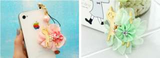 Cat Flower(3 type)HAPPYMORI Cute & Beauty cell Phone Strap with Charm 