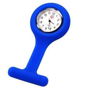   Brooch Silicone Rubber Tunic Fob Watch Blue