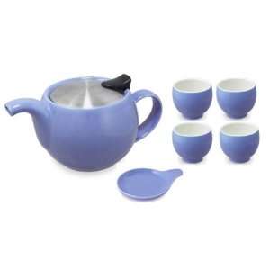   Purple 7 piece Contemporary Teapot Tea Set for 4