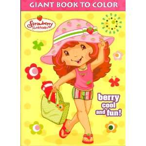  Strawberry Shortcake Giant Book to Color ~ Bery Cool and 