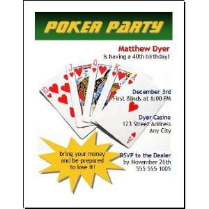 Poker Party Invitation