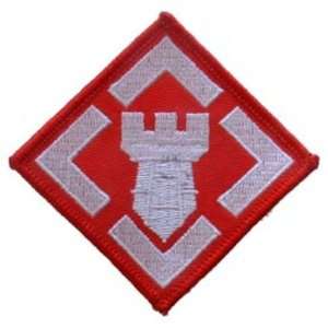   Army 20th Engineer Brigade Patch Red & White 3 Patio, Lawn & Garden