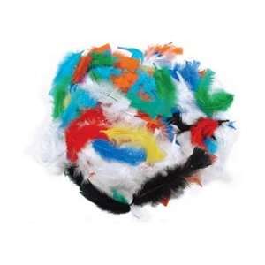 Fibre Craft Plume Feathers 34 Grams Assorted Colors 25021 59; 3 Items 