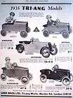   Bros TRI ANG Toys ADVERT (Childs Pedal Cars)   Original Print AD #2